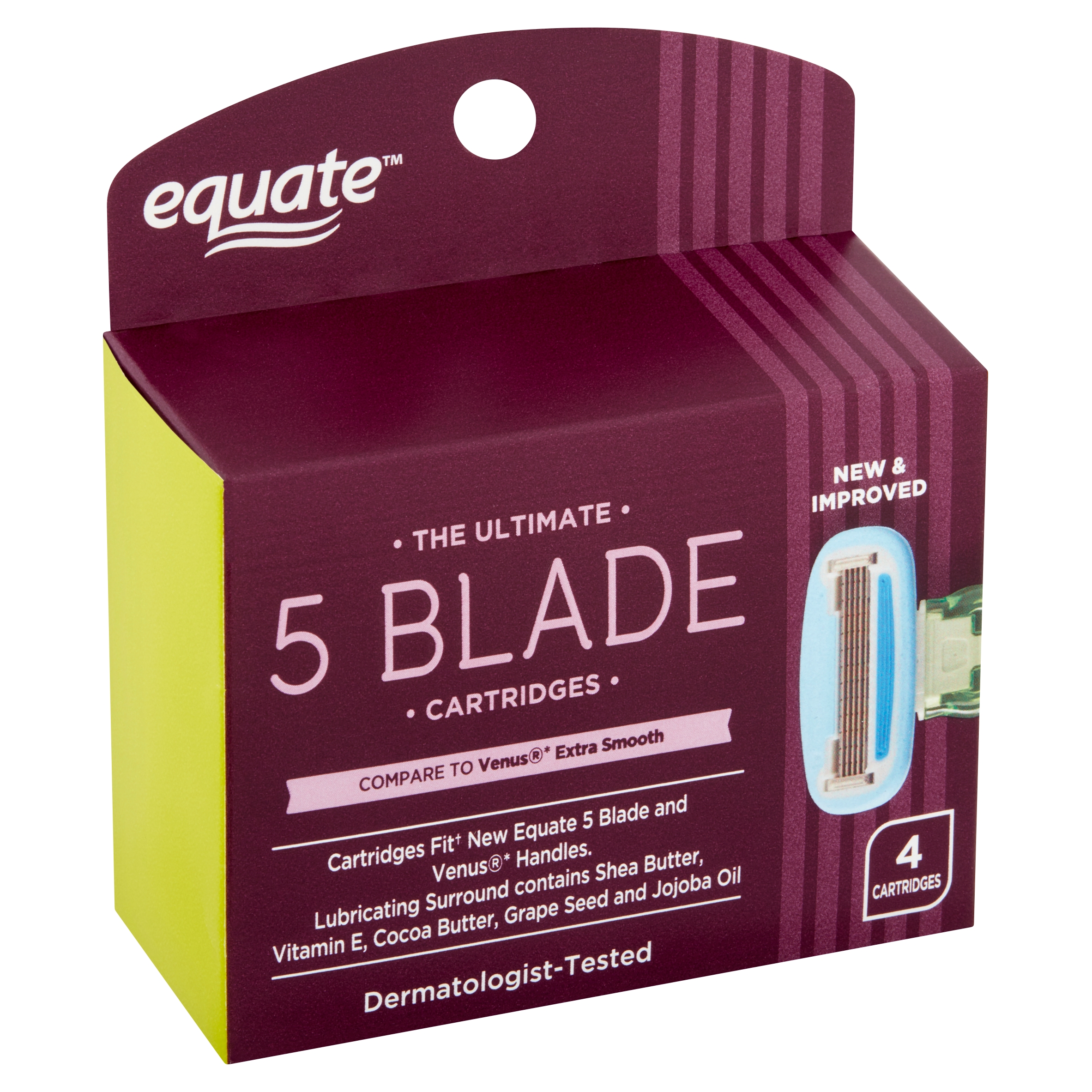 Equate The Ultimate 5 Blade Cartridges, 4 count