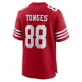thumbnail image 3 of Men's Nike Jake Tonges  Scarlet San Francisco 49ers Team Game Jersey, 3 of 6
