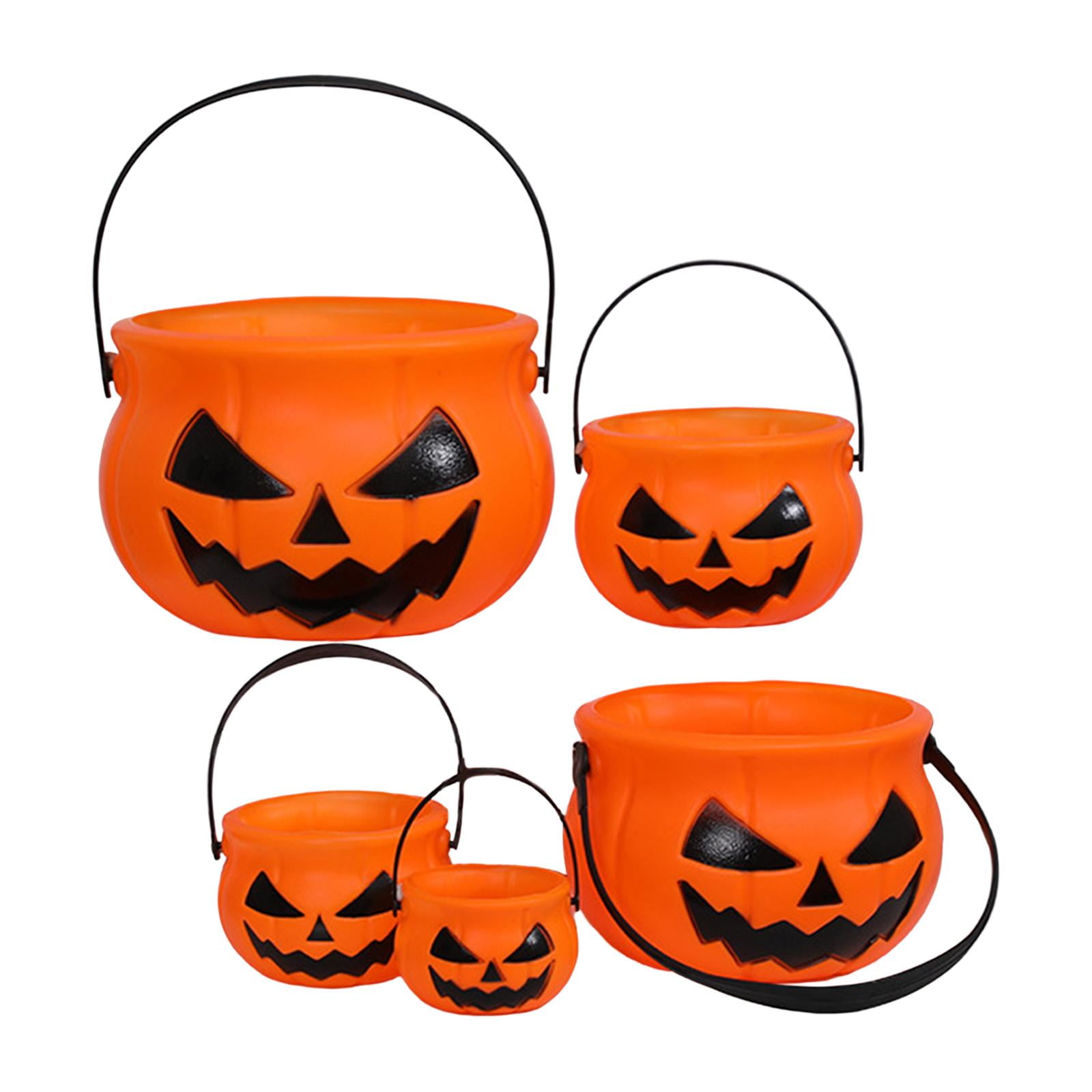 Seau à Citrouilles D'halloween, Seau à Bonbons Portable