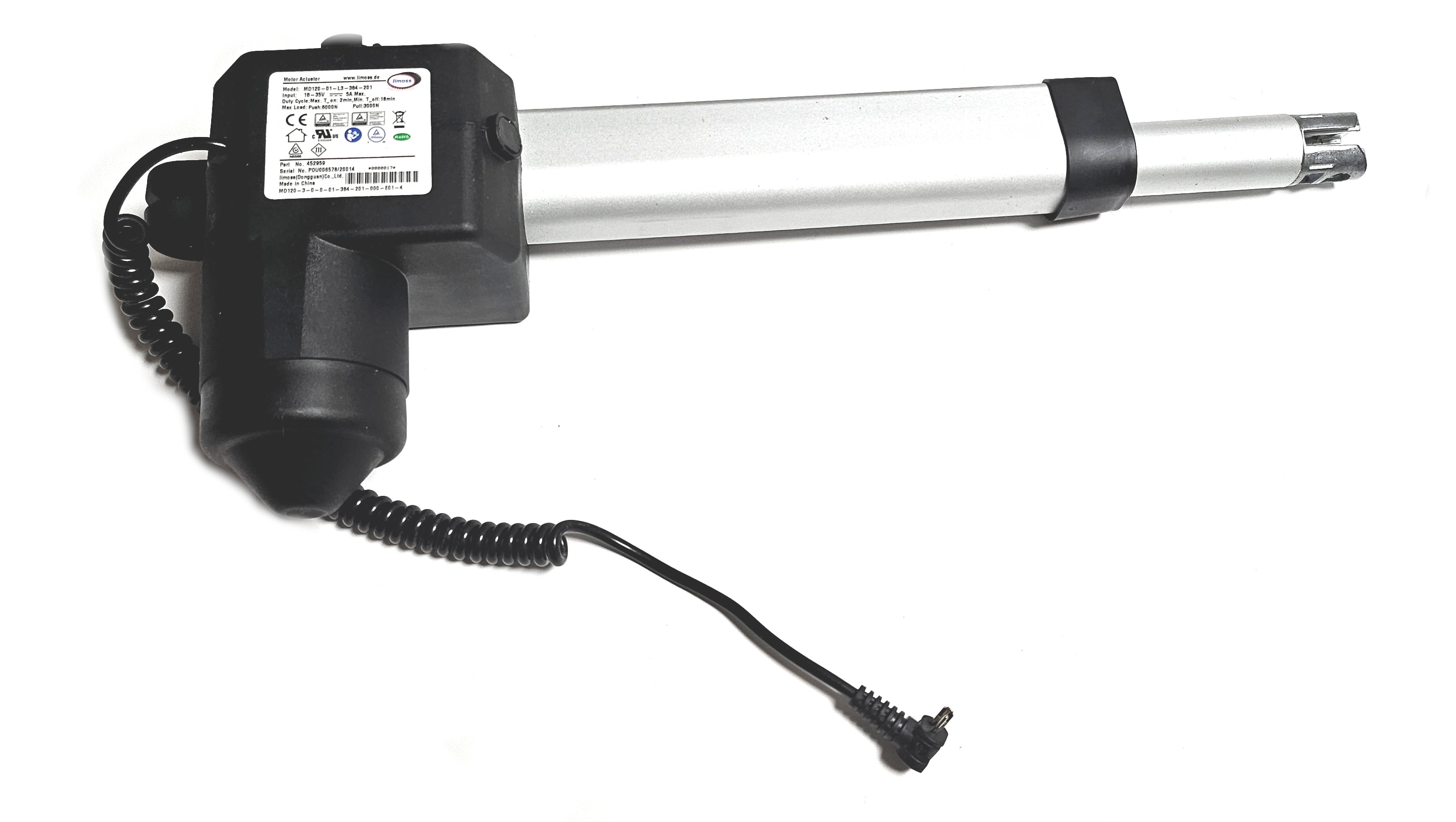 Okin Lift Chair Electric Motor Dual Actuator with Controller, Part