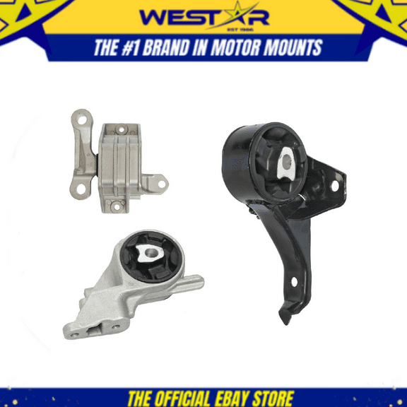 Engine Motor & Trans Mount 3PCS Set Fit 2006 - 2007 Pontiac G6 2.4L