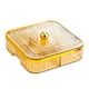 thumbnail image 1 of Bandeja para servir dividida, contenedor de alimentos, bandeja de exhibición de refrigerios, caja de refrigerios portátil para Amarillo, 1 of 9