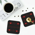 thumbnail image 5 of Disketp Cardiogram And Heart Funny Coasters,4 Pcs Leather Coasters With Holder, Perfect Housewarming Hostess Gifts,Protect Furniture From Water Marks Scratch And Damage, 5 of 9