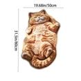 thumbnail image 4 of Cute Cat Shaped Area Rug Plush Soft Fluffy Kitten Doormat with Non-Slip Backing, Machine Washable Accent Carpet for Bedroom Living Room Home Decor, 4 of 7