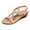 Pink, variant on Mostsola Womens Sandals Rhinestone Beaded Wedges Heels Breathable Comfortable Slingback Beach Shoes