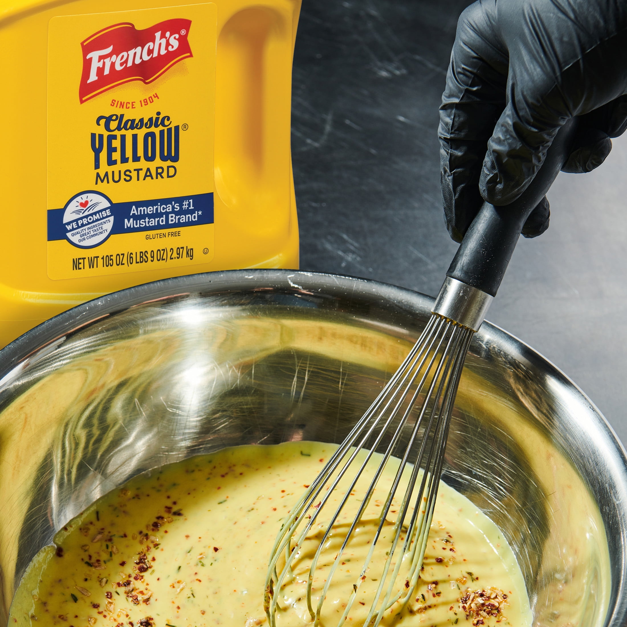 French's Kosher Classic Yellow Mustard, 105.0 oz Cup