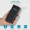 thumbnail image 3 of Tire Inflator Portable Air Compressor 5V 150PSI Cordless Car Tire Pump USB Rechargeable 6500mAh Battery, 3 of 7