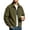 Army Green, variant on Men's Corduroy Jacket Long Sleeve Fashion Stylish Jacket Outwear Warm Soft Full-Zip Sweatshirt Jacket for Office Daily Travel Outerwear Sweatshirts with Pockets