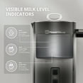 thumbnail image 5 of Stainless Steel Milk Frother & Steamer, 8.12oz/240ml Electric Hot and Cold Foam Maker for Latte, Cappuccinos, Macchiato - Automatic Stainless Steel Milk Steamer, 120V (Black), 5 of 8
