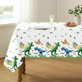 thumbnail image 6 of 3pcs Dinosaur Party Supplies Dinosaur Tablecloth Disposable Watercolor Dinosaur Birthday Table Cover Plastic Rectangular Table Cover for Boys Kids Birthday Party Decorations 54"x108", 6 of 13