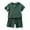 Olive Green, variant on Elainilye Fashion Toddler Kids Baby Girls Outfits Spring and Summer Solid Short Sleeved Tops and Shorts Set Sizes 1-8Y,Blue