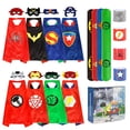 thumbnail image 2 of Capas de superhéroe para niños, niño, niña, disfraz de cosplay de Halloween, fiesta, doble Kuaima kuaima, 2 of 2