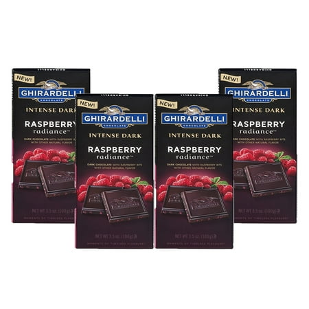 - (4 Pack) Ghirardelli Intense Dark Raspberry Radiance, 3.5 oz
