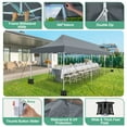 thumbnail image 6 of HOTEEL 10x30 Heavy Duty Canopy Tent, Pop up Canopies with Netting Screened ,Waterproof Ez up Canopy with Sidewalls, Outdoor Instant Party Tent for Backyard,Gray, 6 of 8