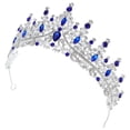 thumbnail image 4 of ColoMX Corona de reina para mujer, tiara de niña con diamantes de imitación, diadema de boda para novia, accesorios para el cabello para disfraz, fiesta de cumpleaños y graduación., 4 of 8