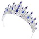 thumbnail image 4 of ColoMX Corona de reina para mujer, tiara de niña con diamantes de imitación, diadema de boda para novia, accesorios para el cabello para disfraz, fiesta de cumpleaños y graduación., 4 of 8