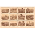 thumbnail image 2 of Bien 32x21 White Modern Wood Framed Museum Art Print Titled - Rebel Lines Atlanta Georgia - Bien 1894, 2 of 4