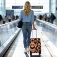 thumbnail image 5 of Stretch Luggage Cover S(18-20in)– Elastic Travel Suitcase Protector with Handle Openings & Bottom Closure, Washable Polyester Spandex Suitcases Cover, Leopard Animal Print, 5 of 5