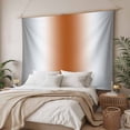 thumbnail image 3 of Gray Orange Tapestry for Bedroom Wall Hanging Tapestry, Modern Gradient Geometric Ceiling Backdrop Tapestries Poster Blanket Wall Decor for Teens Room Living Room Dorm 59" x 90", 3 of 8