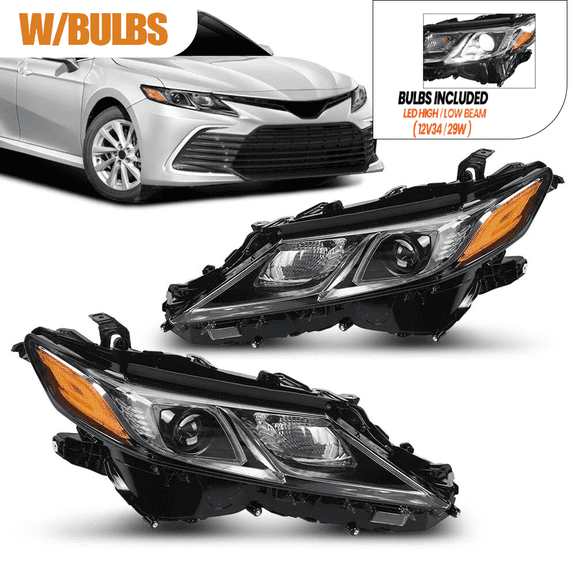 LED Headlights Fit 2018 2019 2020 2021 2022-2024Toyota Camry L LE SE Headlamps