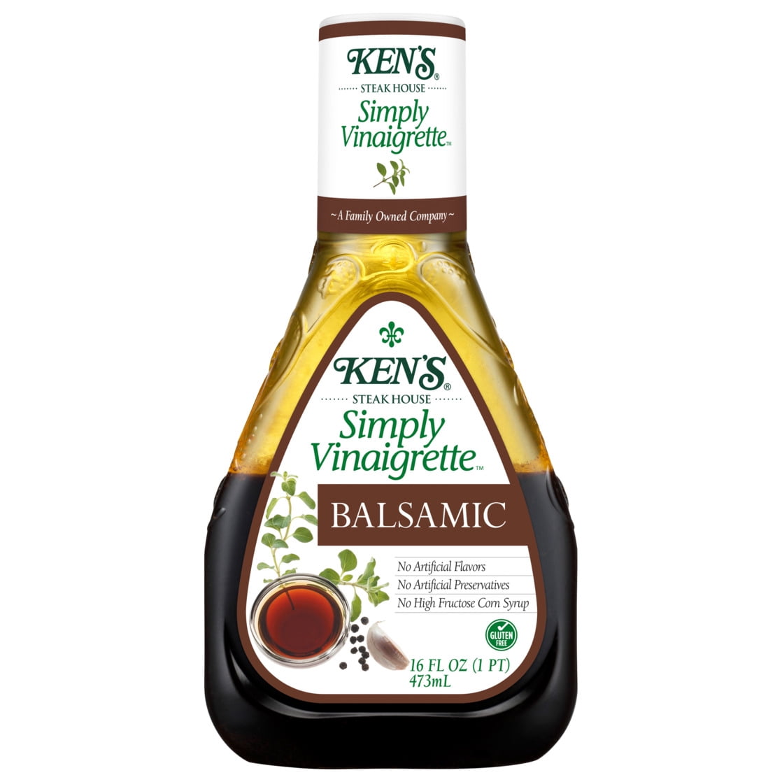(6 pack) Ken's Steak House® Simply Vinaigrette Balsamic Salad Dressing 16 fl oz