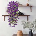 thumbnail image 4 of Elainilye 6Pcs Artificial Vines, Morning Glory Hanging Plants, Plastic Climbing Vines with Hooks, for Patio Decor, Wedding Arch Greenery, Balcony Gardens, Indoor Vertical, Porch Decor, 4 of 5