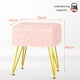 thumbnail image 5 of Taburete de tocador con almacenamiento MOOWIND Soft Otoman rosa, 5 of 8