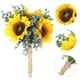 thumbnail image 3 of Ramo de girasol romántico para boda, ramo de novia, decoración de ramo de girasol Artificial, 3 of 5