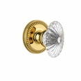 thumbnail image 3 of Grandeur Burgundy Crystal Door Knob with Newport Plate, 3 of 7