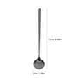 thumbnail image 2 of FUTUREORYY 6Ud Cucharas Pequeñas De Acero Inoxidable Negras Para Servir Miel Postres Y Bebidas Frías, 2 of 8