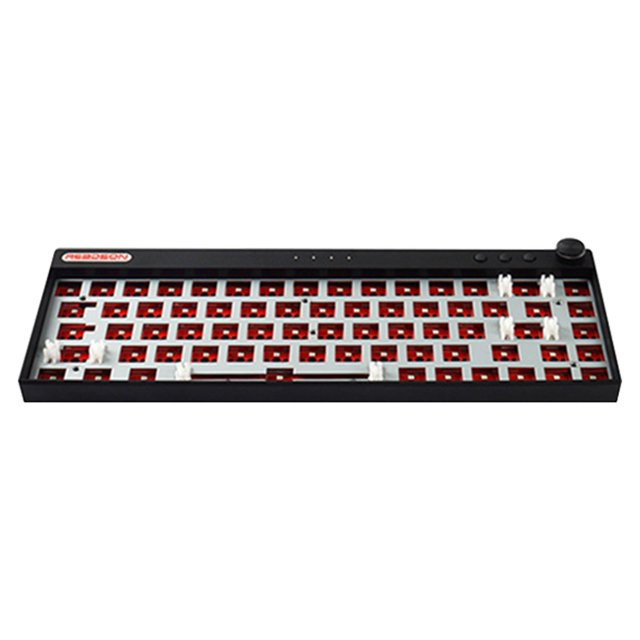 Teclado mecánico DIY de 68 teclas inalámbrico 2,4G 5,0 RGB retroiluminación 3 modos CUTICAT