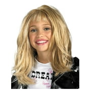 Child's Premium Blonde Pop Star Wavy Dance Hannah Montana Costume Wig
