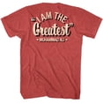 thumbnail image 2 of Muhammad Ali Boxing Legend '64 Heavyweight Champion Red Hthr F & B Adult T-Shirt, 2 of 3