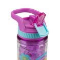 thumbnail image 5 of Cool Gear 2-Pack 16 oz Kid's Twist Water Bottle with Double Wall, Sipper Lid and Finger Loop Cap with Printed Design | Great for School, Sports, Outdoors, and More - Be Kind/ Flowers, 5 of 5