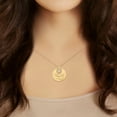 thumbnail image 2 of Personalized Planet Women's Engraved Nesting Circles with Birthstone Necklace, 2 of 4