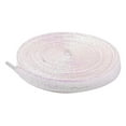thumbnail image 3 of Santimon Glitter Sequin Shoelace Stylish Flat Shoe Lace For Sneakers/ Board Shoes/ Boots/ Canvas Sneakers 63" White, 3 of 8