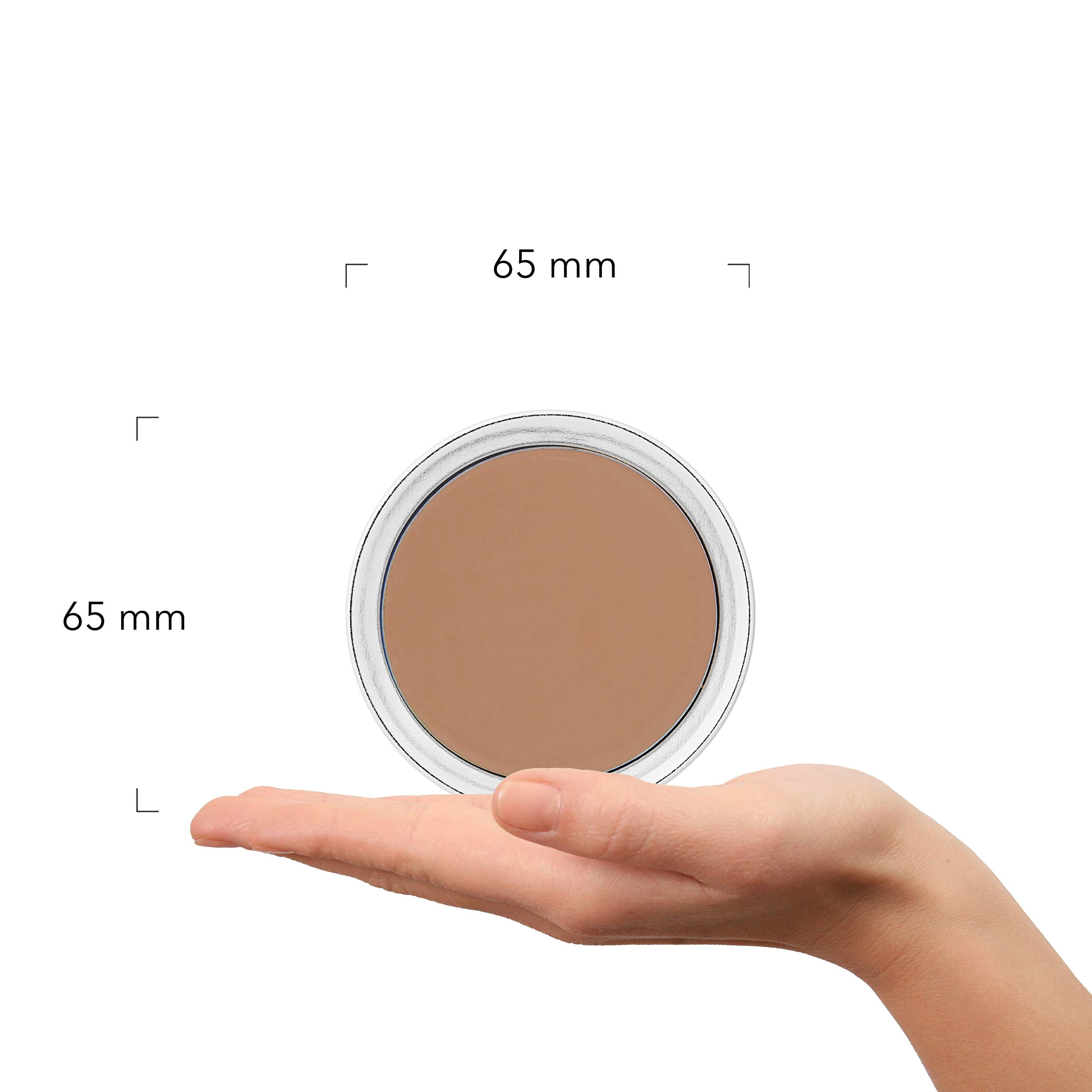 100% PURE Cream Foundation Concealer Face Makeup Medium to Full Matte Coverage - Vegan Fruit Pigmented Toffee Color (Tan with Neutral Undertone) - 0.32 oz