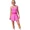 pink, variant on Alove Womens Sports Skirt with Built-in Shorts Exercise Sets Scalloped Golf Dress Racerback Athletic Skirts Top and Skirt