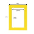 thumbnail image 3 of Vibrant Yellow Acid Free 28x40 Picture Frame Mats with White Core Bevel Cut for 24x36 Pictures -, 3 of 4