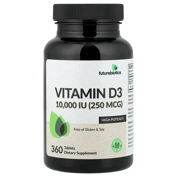 Futurebiotics Vitamin D3, 250 mcg (10,000 IU), 360 Tablets