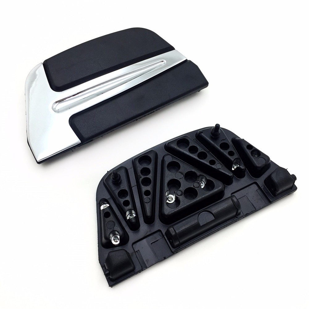HTT Chrome Slipstream Passenger Footboard Insert Kit Traditional