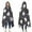 Dark Halloween Ghosts-2, variant on Wearable Blanket,Dark Halloween Ghosts with Stars Hooded Wearable Flannel Blanket for Adults & Teens,Winter Poncho Shawl Wrap Cape Cozy Anti-Pill,60"x80"