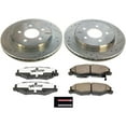 thumbnail image 3 of PowerStop Rear Z26 Street Warrior Carbon-Fiber Ceramic Brake Pad and Drilled and Slotted Rotor Kit Fits: CADILLAC CHEVROLET Select Models K1563-26, 3 of 9