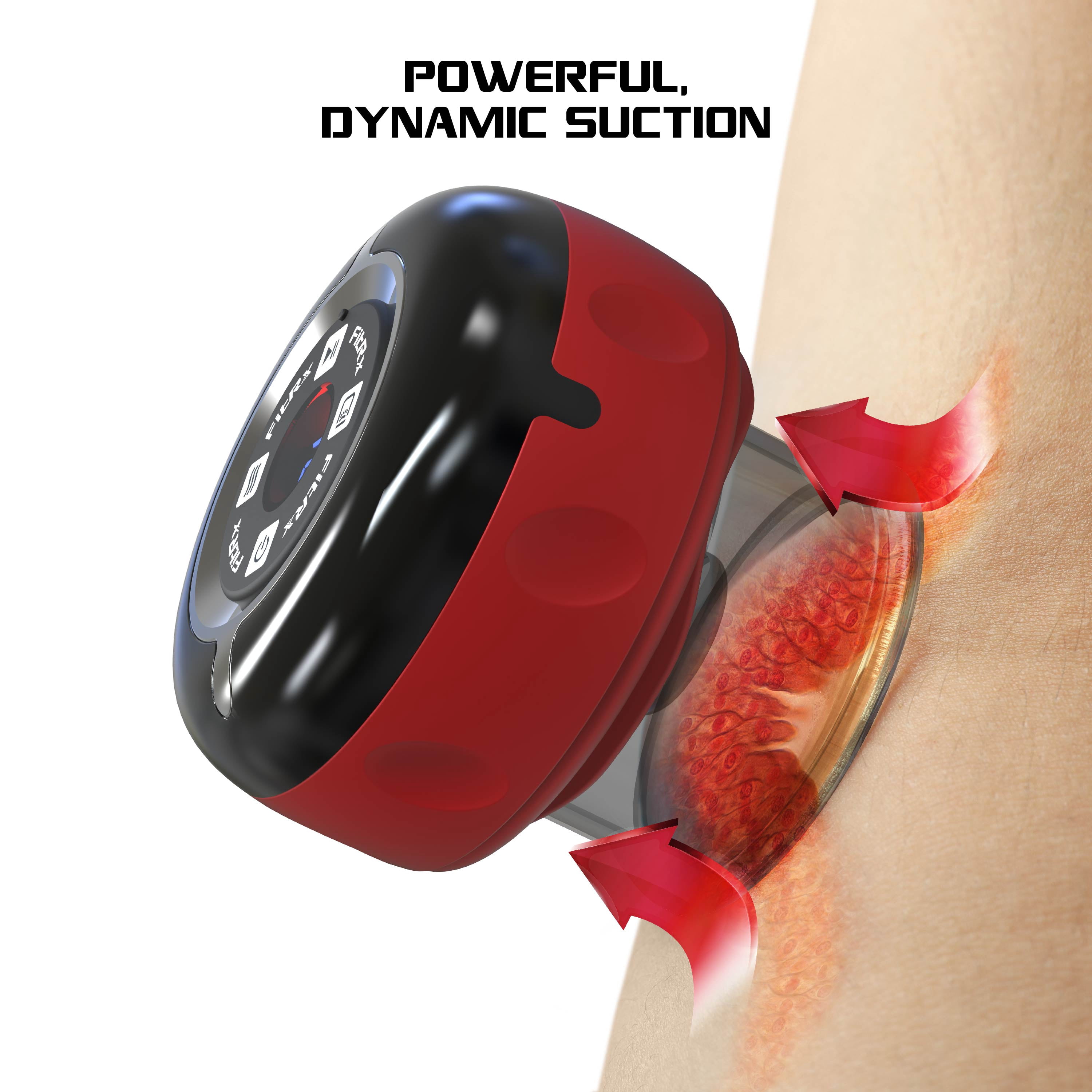 FitRx  Cupping Massager, 4-in-1 Cupping Therapy with Multiple Heat and Suction Levels