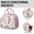 thumbnail image 6 of Womens Pioneer Flower Floral Print Pattern Lunch Box for Work,Insulated Lunch Bag for Women,Loncheras Para Mujer,Leakproof Adult Lunch Bag for Work,Beach,Travel,Picnic,Camping, 6 of 7