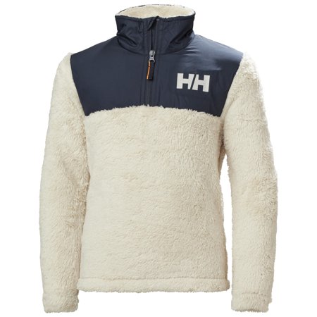 Helly Hansen Kids' Big Juniors Champ 1/2 Zip Fleece Midlayer, 034 Cream, Size 16