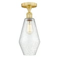 thumbnail image 3 of Innovations Lighting  Cindyrella - 1 Light 7" Semi-Flush Mount Satin Gold/Seedy, 3 of 5