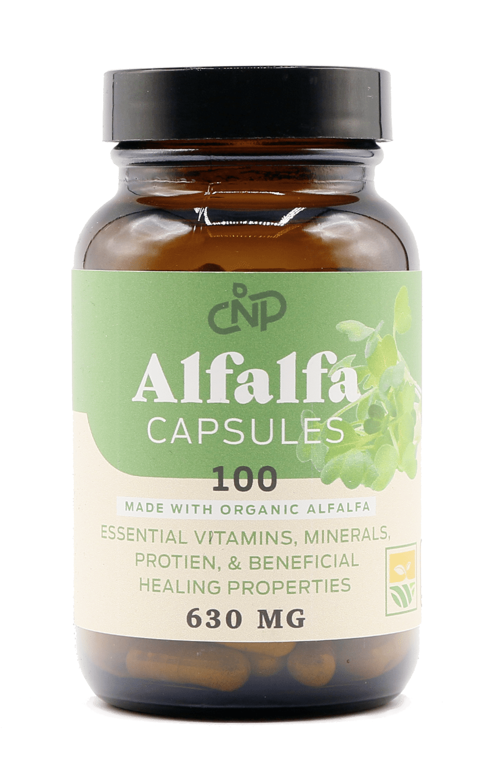 Complete Natural Products 100 Pure Dried Alfalfa Leaf Powder Capsules