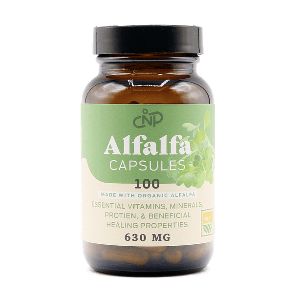 Complete Natural Products 100 Pure Dried Alfalfa Leaf Powder Capsules