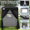 thumbnail image 5 of EAGLE PEAK Flex Ultra Compact 5x5 Changing Room, Oxford Pop-up Canopy, Portable Privacy Sun Shelter, Black, 5 of 9